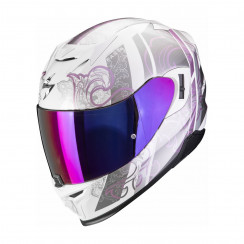 Мотошлем Scorpion EXO EXO-520 EVO AIR FASTA, цвет Белый/Фиолетовый, Размер L