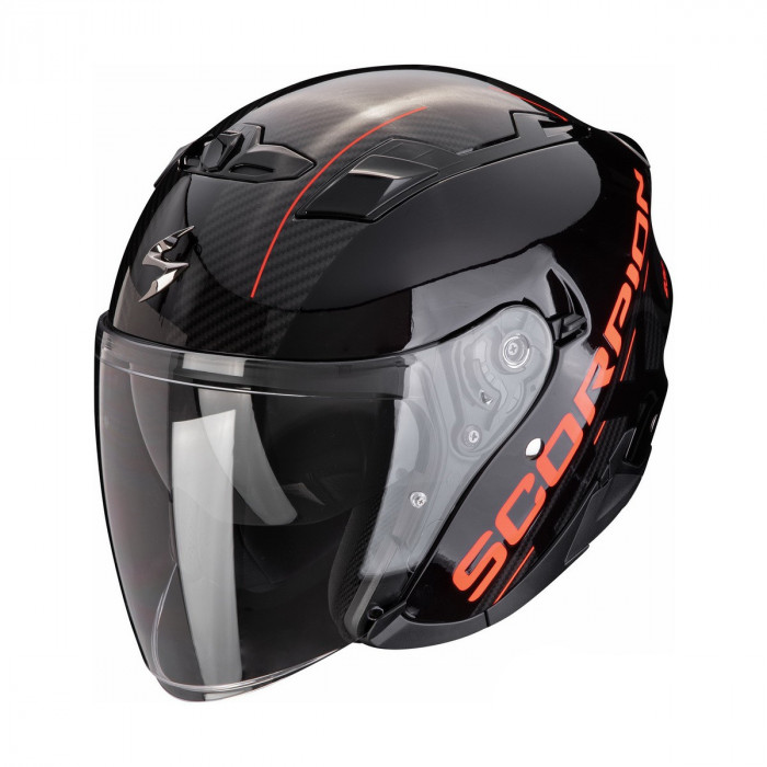 Мотошлем Scorpion EXO EXO-230 QR, цвет Черный/Красный, Размер S