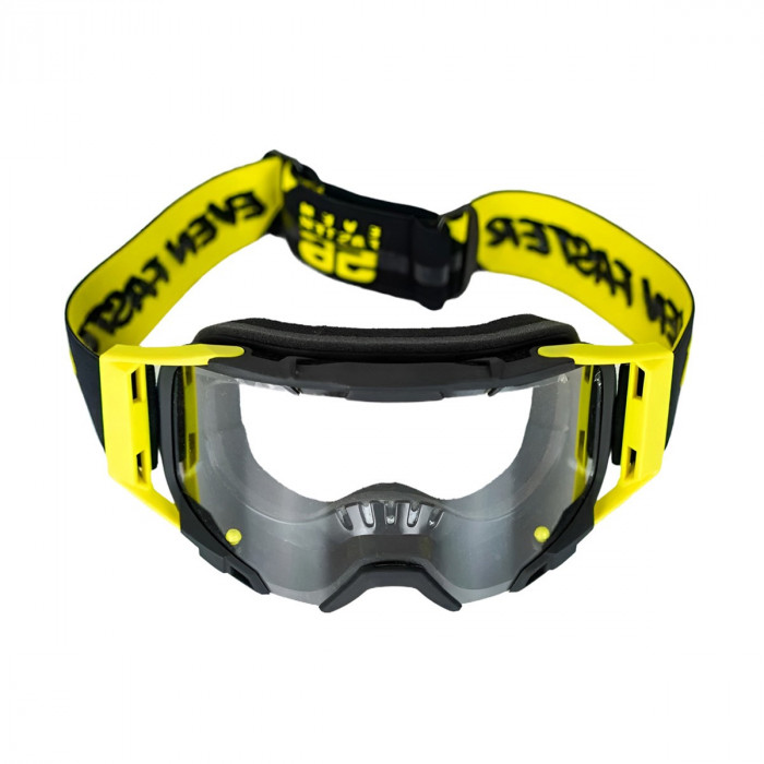 Кроссовые очки (маска) Starks Base Черный/Hi-viz