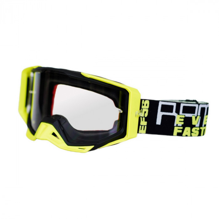 Кроссовые очки (маска) Starks EF56 101 RPM Черный/Hi-viz