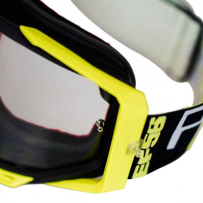 Кроссовые очки (маска) Starks EF56 101 RPM Черный/Hi-viz
