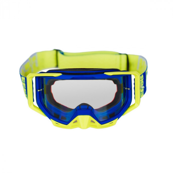 Кроссовые очки (маска) Starks EF56 101 RPM Синий/Hi-viz