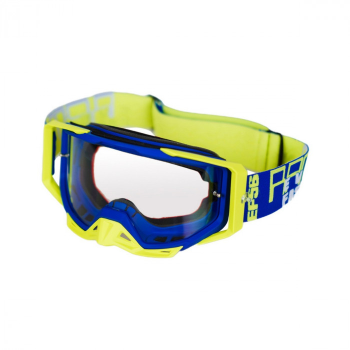 Кроссовые очки (маска) Starks EF56 101 RPM Синий/Hi-viz