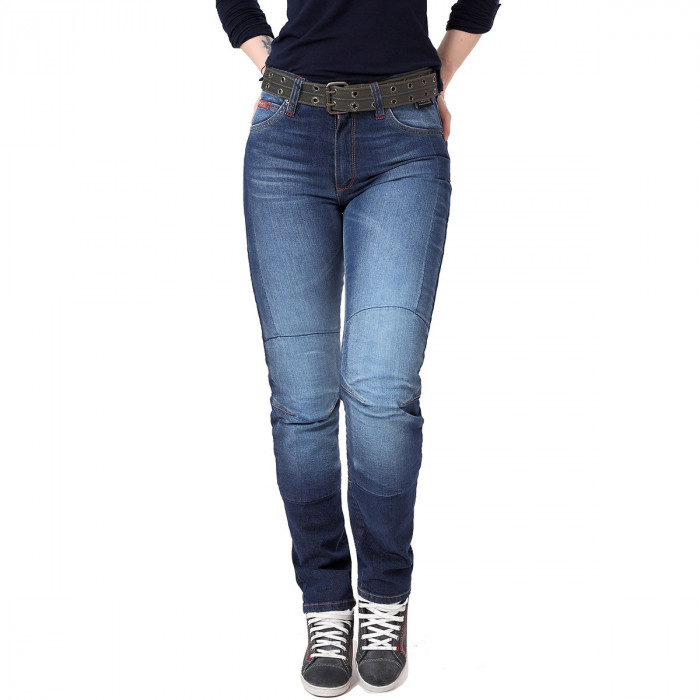 Мотоджинсы Starks Lady Snake Strong Stretch, цвет Синий, Размер 25
