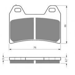 Тормозные колодки органические EBC FA244