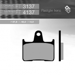 Тормозные колодки Brenta FT 3137 Organic