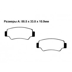 Тормозные колодки синтетические Puller PL004 Sintered