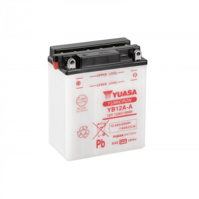 Мото аккумулятор YUASA YB12A-A