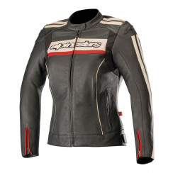 Мотокуртка Alpinestars STELLA DYNO V2 LT JACKET, угольно-серый-красный, размер 38