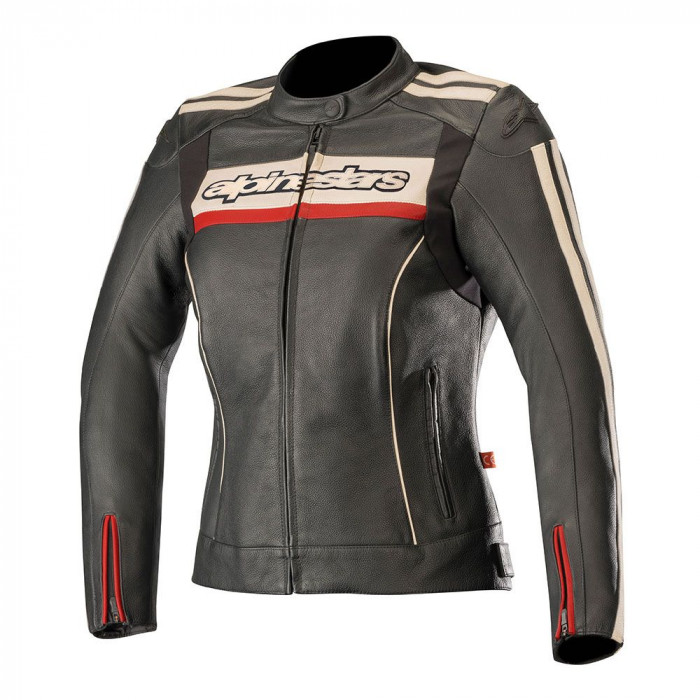 Мотокуртка Alpinestars STELLA DYNO V2 LT JACKET, угольно-серый-красный, размер 38