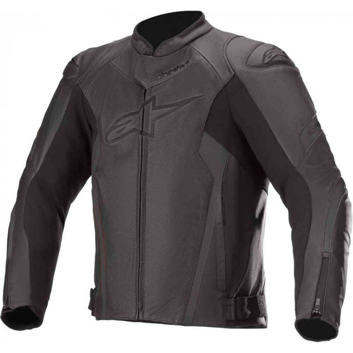 Мотокуртка кожаная Alpinestars FASTER V2 AIRFLOW LEATHER JACKET, черный, размер 50