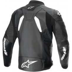 Мотокуртка кожаная Alpinestars GP Plus R v4 Leather Jacket, черно-белый