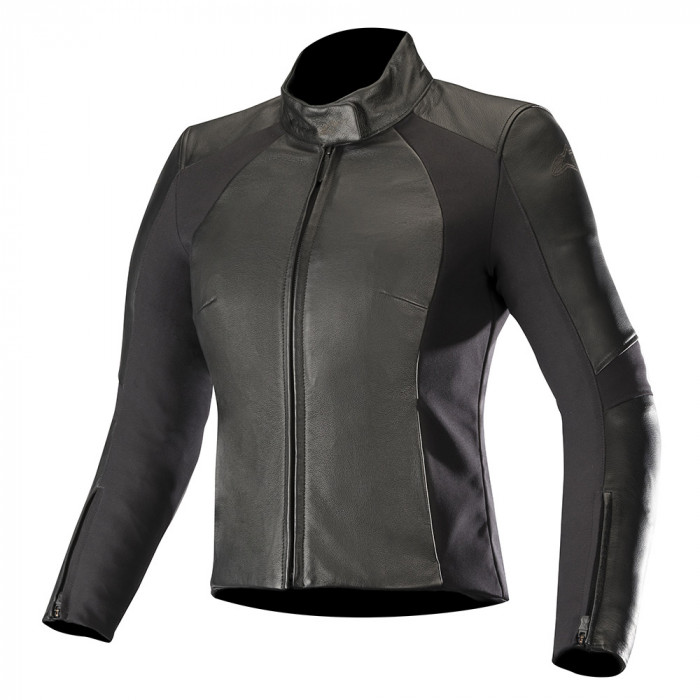 Мотокуртка кожаная Alpinestars VIKA V2 WOMEN'S LEATHER JACKET, черный, размер 38