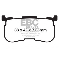 Тормозные колодки органические EBC FA641/4