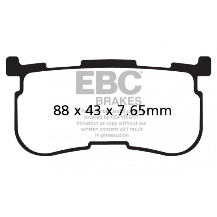 Тормозные колодки органические EBC FA641/4