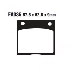 Тормозные колодки органические EBC FA036