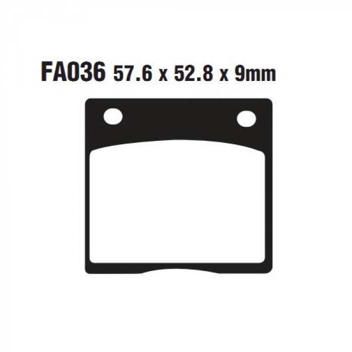 Тормозные колодки органические EBC FA036