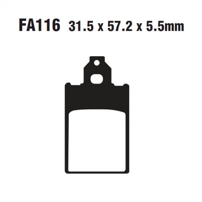 Тормозные колодки органические EBC FA116