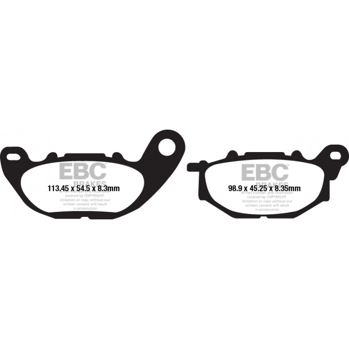 Тормозные колодки органические EBC FA663