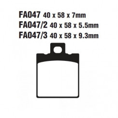 Тормозные колодки EBC FA047HH DOUBLE H Sintered