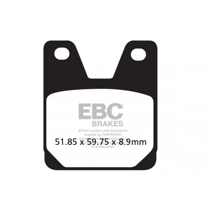 Тормозные колодки синтетические EBC FA267HH
