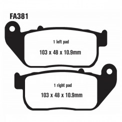 Тормозные колодки синтетические EBC FA381HH