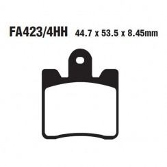 Тормозные колодки EBC FA423/4HH DOUBLE H Sintered (4 шт. в комплекте)