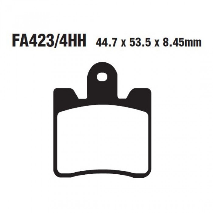 Тормозные колодки EBC FA423/4HH DOUBLE H Sintered (4 шт. в комплекте)
