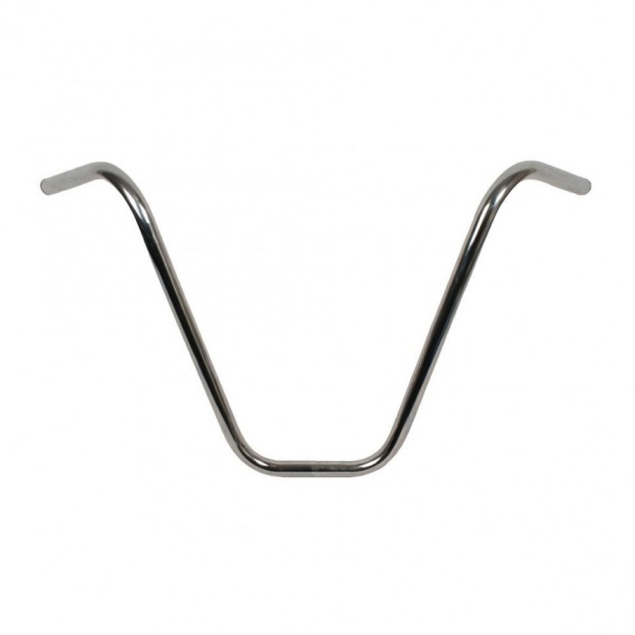 Руль универсальный стальной EMGO 18“ Ape Hanger, цвет Хром