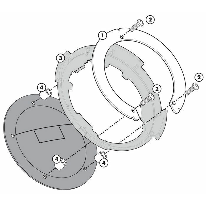 Крепеж GIVI BF20 TANKLOCK сумки на бак мотоцикла Honda CB650F/CBR650F (14-16)