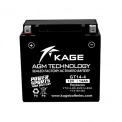 Аккумулятор KAGE YTX14-BS, YTX14H-BS