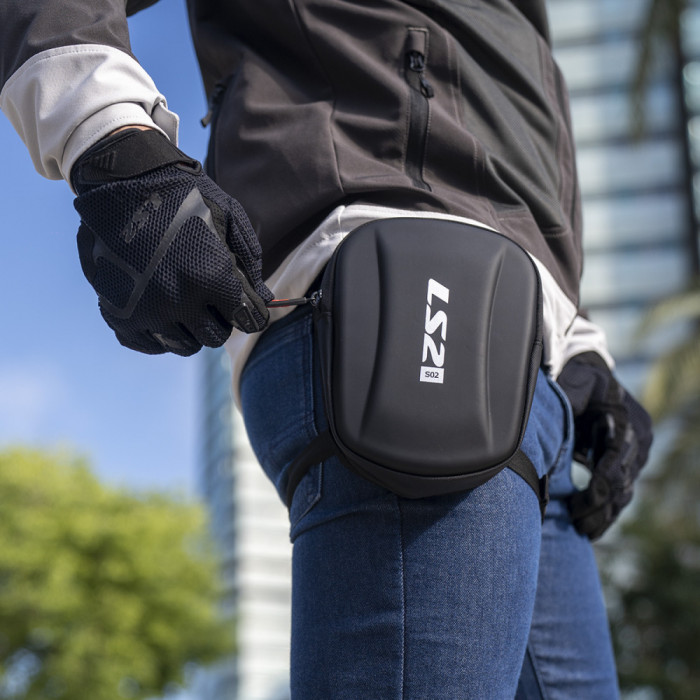 Сумка на бедро LS2 SHIELD 2.5L LEG BAG, черный