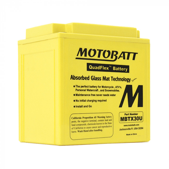 Аккумулятор Motobatt YIX30L-BS, YB30L-B, YIX30L, GYZ32HL