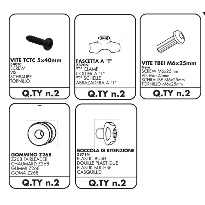 Крепление стекла GIVI D267KIT для 267DT