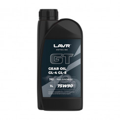 Трансмиссионное масло LAVR GT GEAR OIL 75W90 GL4/5 1л