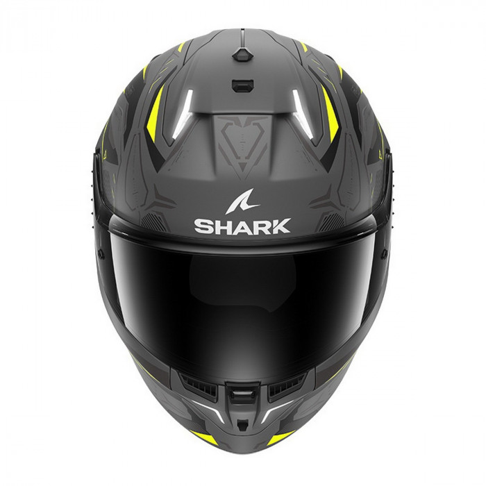 Мотошлем SHARK SKWAL i3 LINIK MAT, цвет Серый/Желтый, Размер L