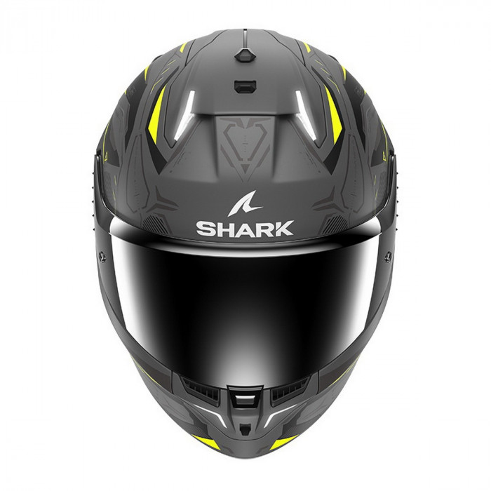 Мотошлем SHARK SKWAL i3 LINIK MAT, цвет Серый/Желтый, Размер L