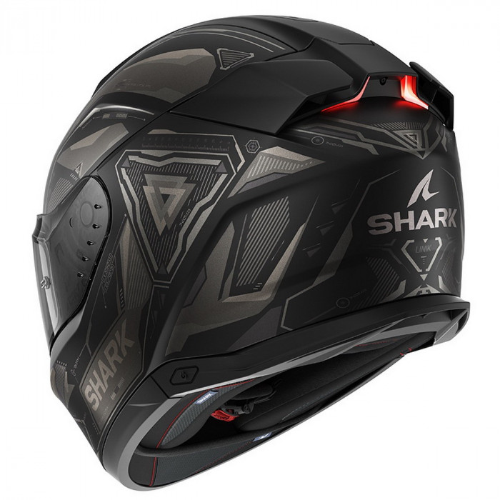 Мотошлем SHARK SKWAL i3 LINIK MAT, цвет Черный/Серый, Размер XL