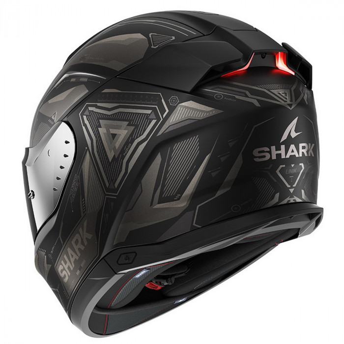 Мотошлем SHARK SKWAL i3 LINIK MAT, цвет Черный/Серый, Размер XL