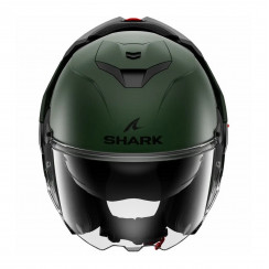 Мотошлем SHARK OXO BLANK Mat, цвет Зеленый Матовый