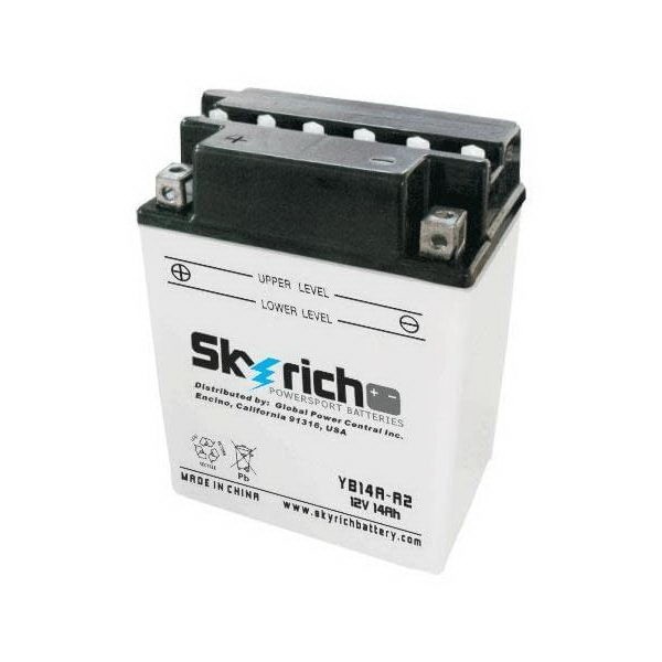 Мото аккумулятор YB14A-A2 12В 14 А/ч