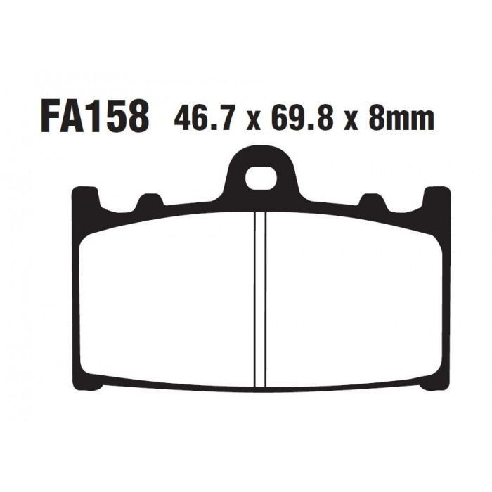 Тормозные колодки органические EBC FA158