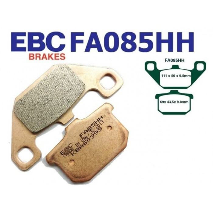Тормозные колодки EBC FA085HH DOUBLE H Sintered