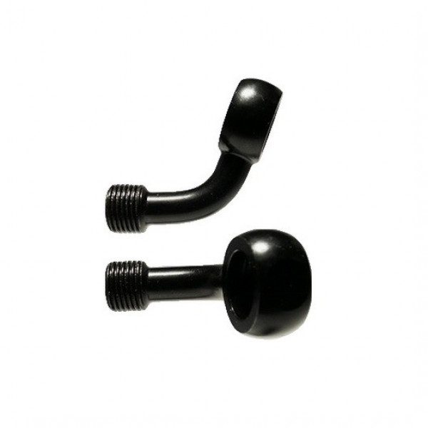 Фитинг тормозного шланга изгиб 75 градусов, цвет Черный