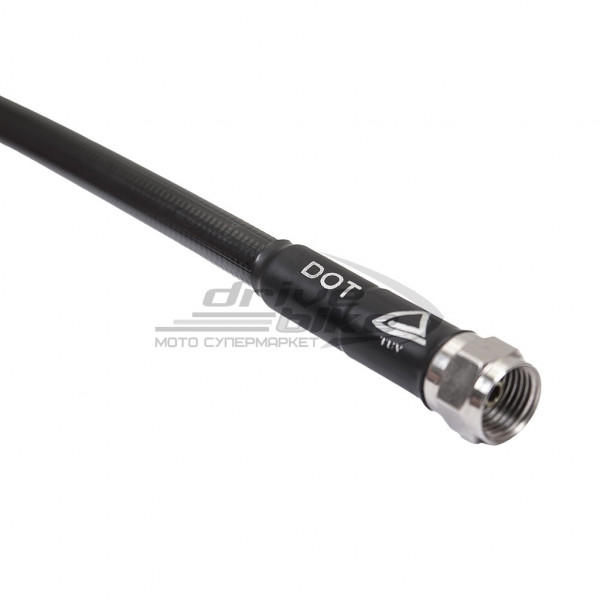 Тормозной шланг армированный 850 мм, цвет Черный