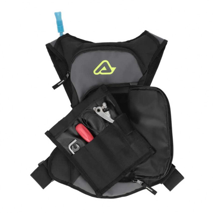 Рюкзак с гидропаком Acerbis ACQUA LOGO, чёрный, серый, 5л