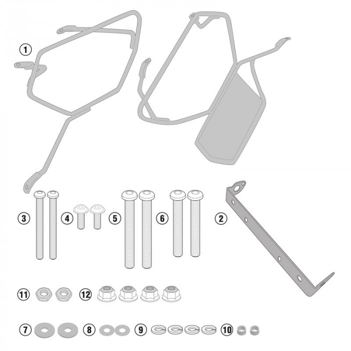Крепеж боковых сумок GIVI TE8704 EASYLOCK