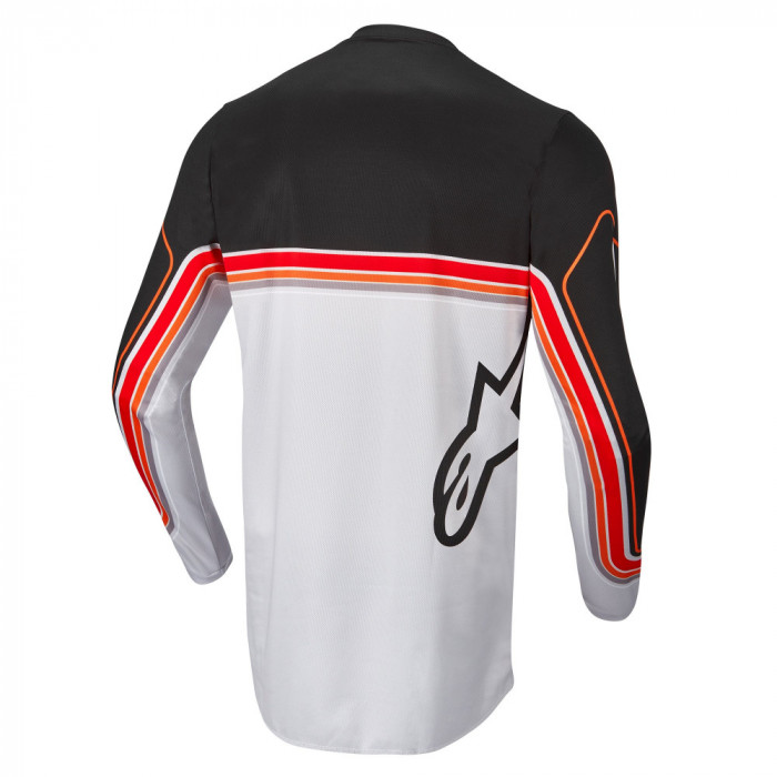 Джерси Alpinestars FLUID SPEED JERSEY, черно-серо-красный, размер S