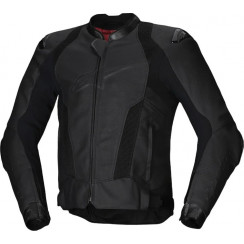 Мотокуртка кожаная Alpinestars Missile v3 LEATHER JACKET, черный/черный