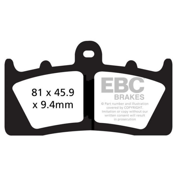 Тормозные колодки синтетические EBC FA613HH